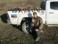 Good duck hunt in a field